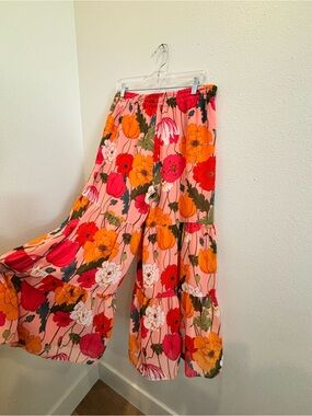 Trina Turk Sunny bloom Tiered Pants Size 8